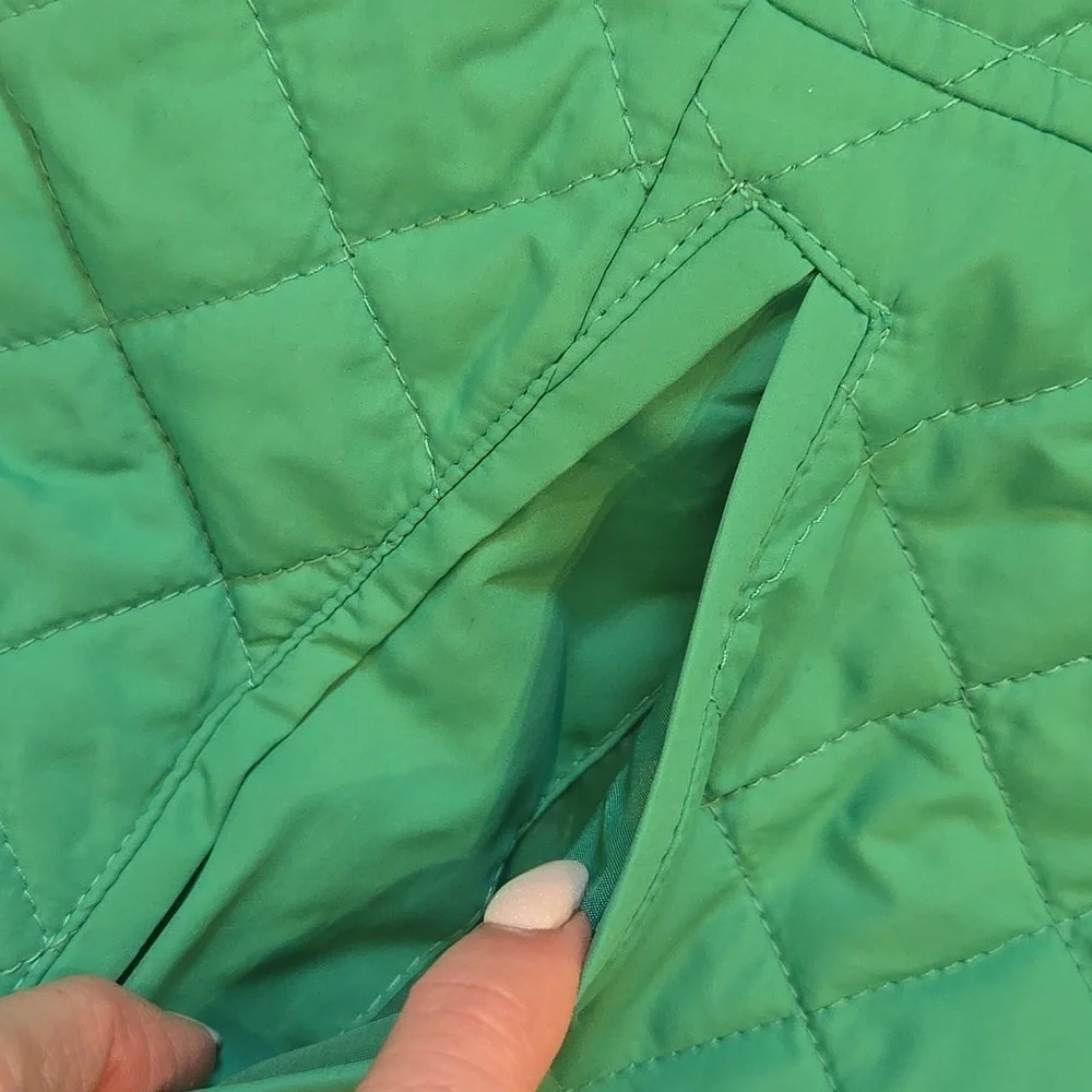 New Lauren Ralph Lauren Sunset Green Quilted Jacket - Picture 5 of 15